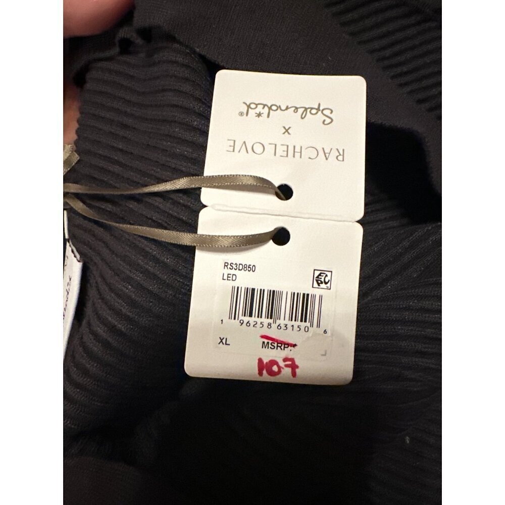 Rachelove X Splendid Black Ribbed Maxi Dress XL Retail $188 - Picture 4 of 9